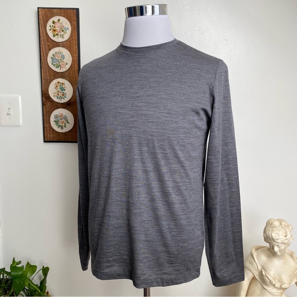 Theory Wool Active Finch Crewneck Shirt - Picture 9 of 12